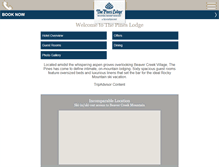 Tablet Screenshot of pineslodge.rockresorts.com